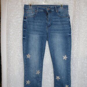 Copperflash size 8 jeans size 32x26 embellished stars pretty